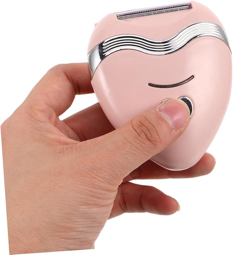 NOLITOY Portable Heart Shaped Electric Shaver for Women Hair Removal Sensitive Areas Underarm Legs Travel - Image 4